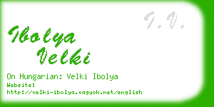 ibolya velki business card